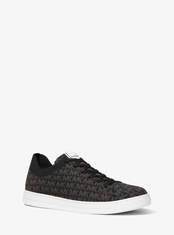 Panske Tenisky Michael Kors Keating Logo Jacquard Čierne - Topanky Michael Kors Slevy | RUJNF-2740